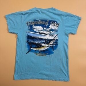 Vintage Diamond Girl Front/Back Graphic Tee